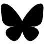 Bluesky Black Logo icon