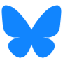 Bluesky Blue Logo icon