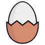 Boiled Peeled Egg Brown free icon for commercial use