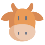 Brown Cow Head free icon for commercial use