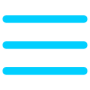 Burger Menu Light Blue Lines free icon for commercial use