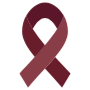 Burgundy Ribbon free icon for commercial use