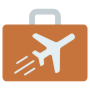 Business Trip Briefcase And Plane Travel free icon for commercial use