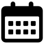 Calendar Black And White free icon for commercial use