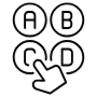 Choose Quiz Options Black Outline free icon for commercial use