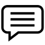 Comment Message Black Outline free icon for commercial use