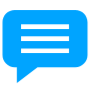 Comment Message Blue icon
