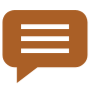 Comment Message Brown free icon for commercial use