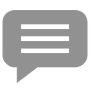 Comment Message Gray icon