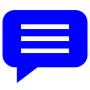 Comment Message Naval Blue free icon for commercial use