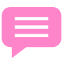 Comment Message Pink free icon for commercial use