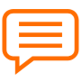 Comment Orange Outline free icon for commercial use