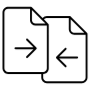 Compare Files Data Black Outline free icon for commercial use