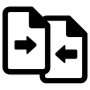 Comparing Files Black free icon for commercial use