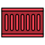 Container Cargo Logistics Red free icon for commercial use