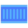 Container Logistics Blue free icon for commercial use