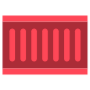 Container Logistics Red free icon for commercial use