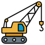 Crane Heavy Construction Vehicle free icon for commercial use
