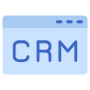 Crm Software Browser Blue free icon for commercial use