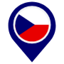 Czech Republic Location Flag Pin icon