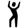 Dance Man Black icon