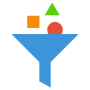 Data Funnel Process free icon for commercial use