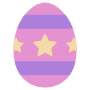 Easter Egg Star Decoration Purple icon