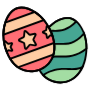 Easter Eggs Art Decoration free icon for commercial use