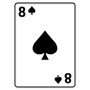 Eight Of Spades Playing Card free icon for commercial use