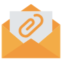 Email Attachment Yellow icon