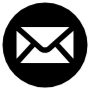 Email Black White Circle Round free icon for commercial use