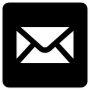 Email Black White Square free icon for commercial use