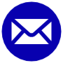 Email Dark Blue Circle Round free icon for commercial use