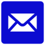 Email Dark Blue Square free icon for commercial use