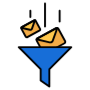EMail Marketing Funnel free icon for commercial use