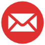 Email Red Circle Round free icon for commercial use