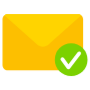 Email Verification Yellow Envelope free icon for commercial use