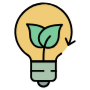 Energy Efficiency And Saving Lightbulb free icon for commercial use