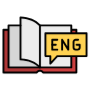 English Language Grammar Vocabulary Book icon