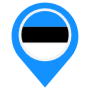 Estonia Location Flag Pin icon