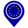 European Union Location Flag Pin free icon for commercial use