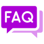 Faq Questions Purple Speech Bubbles free icon for commercial use