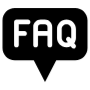 Faq Speech Bubble Chat Black free icon for commercial use