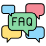 Faq Speech Bubbles free icon for commercial use