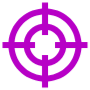 Focus Purple Outline Tracker free icon for commercial use
