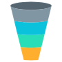 Funnel Chart Diagram free icon for commercial use