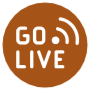 Go Live Brown Circle Round free icon for commercial use