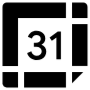 Google Calendar Black free icon for commercial use