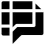 Google Chat Black free icon for commercial use