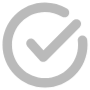 Gray Check Mark Tick Circular Round free icon for commercial use